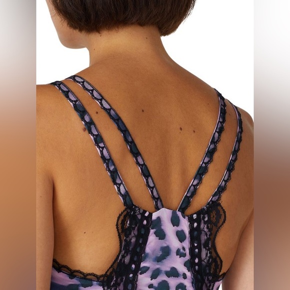 KOCHÉ COLLECTIVE asymmetrical Leopard Print Camisole Top. Like new, Size 6. - Picture 4 of 5